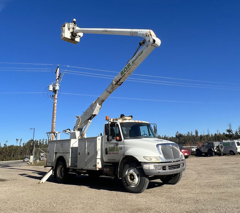 sos electrical bucket truck